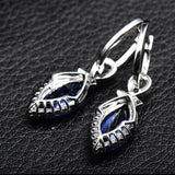 14K Gold 6.49ct Tanzanite Earrings with Diamonds