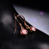 14K Rose Gold 0.83ct Tourmaline Earrings
