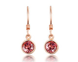 14K Rose Gold 0.83ct Tourmaline Earrings