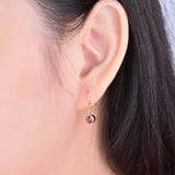 14K Rose Gold 0.83ct Tourmaline Earrings