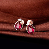 14K Rose Gold 0.83ct Tourmaline Earrings with Diamonds