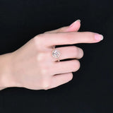 14K Rose Gold Ring with Diamond & 1.665 ct Natural Morganite