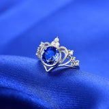 14k White Gold 1.25ct Tanzanite Ring with Diamonds