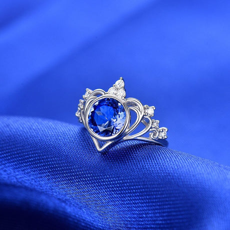 14k White Gold 1.25ct Tanzanite Ring with Diamonds