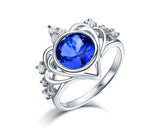 14k White Gold 1.25ct Tanzanite Ring with Diamonds