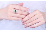 14Kt Gold Diamond 1.00 ct Emerald Ring
