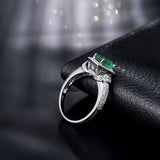 14Kt Gold Diamond 1.25 ct Emerald Ring