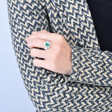 14Kt Gold Diamond 1.65 ct Emerald Ring