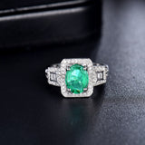 14Kt Gold Diamond 1.65 ct Emerald Ring