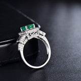 14Kt Gold Diamond 1.65 ct Emerald Ring