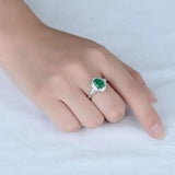 14Kt Gold Diamond 2.20 ct Emerald Ring