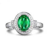 14Kt Gold Diamond 2.20 ct Emerald Ring
