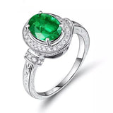14Kt Gold Diamond 2.20 ct Emerald Ring
