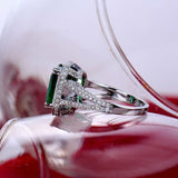 14Kt Gold Diamond 3.25 ct Emerald Ring