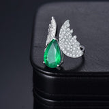 14Kt Gold Diamond 3.56 ct Emerald Ring