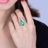 14Kt Gold Diamond 3.56 ct Emerald Ring