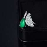 14Kt Gold Diamond 3.56 ct Emerald Ring