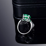 14Kt Gold Diamond 3.56 ct Emerald Ring