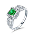 14Kt Gold Diamond 4.30 ct Emerald Ring