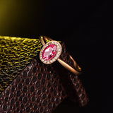 14kt Rose Gold & 0.50 ct Tourmaline Ring