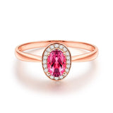 14kt Rose Gold & 0.50 ct Tourmaline Ring