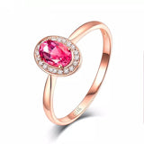 14kt Rose Gold & 0.50 ct Tourmaline Ring