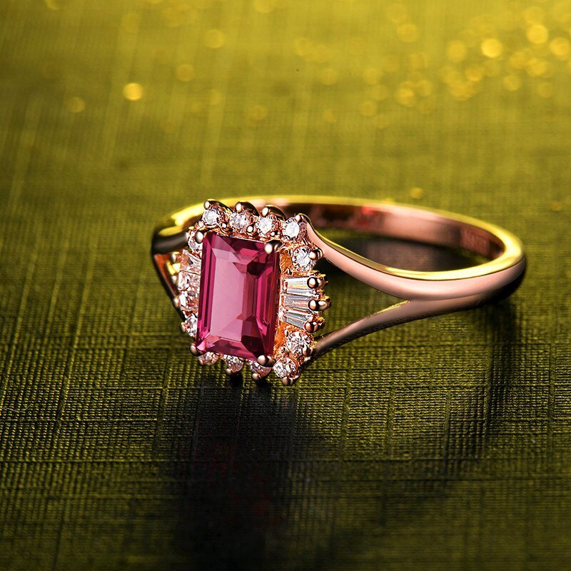 14kt Rose Gold & 0.68 ct Tourmaline Ring