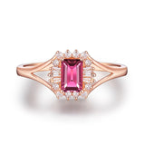 14kt Rose Gold & 0.68 ct Tourmaline Ring