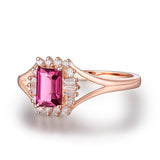 14kt Rose Gold & 0.68 ct Tourmaline Ring