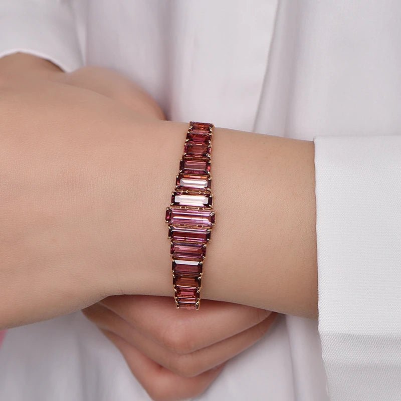 14Kt Rose Gold 15.85 ct Tourmaline Bracelet