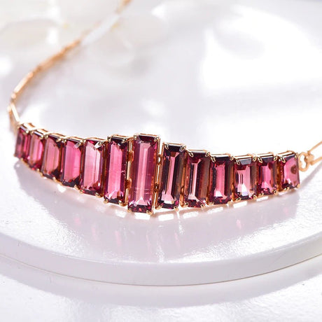 14Kt Rose Gold 15.85 ct Tourmaline Bracelet