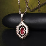 14Kt Rose Gold Diamond 1.00 ct Ruby Pendant