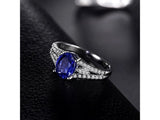 14Kt White Gold 1.15ct Tanzanite Ring with diamonds