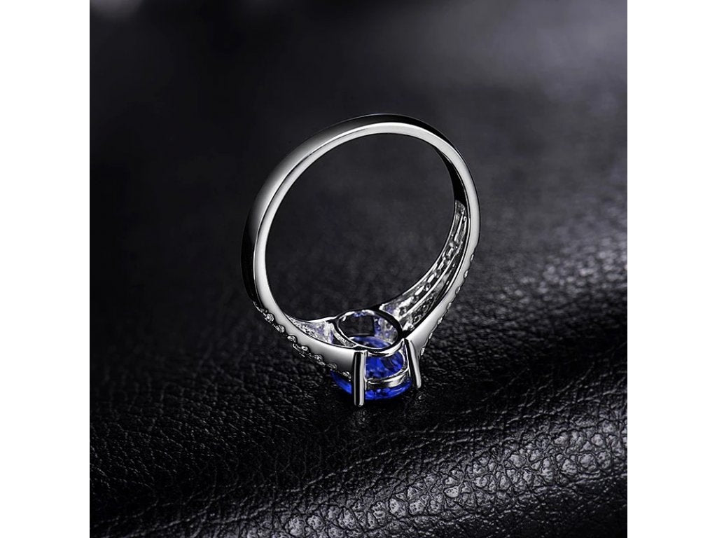14Kt White Gold 1.15ct Tanzanite Ring with diamonds