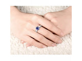 14Kt White Gold 2.44ct Tanzanite Ring with Diamonds