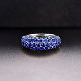 14Kt White Gold 3.60 Sapphire Ring
