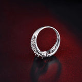 14Kt White Gold Diamond 0.50 ct Ruby Ring