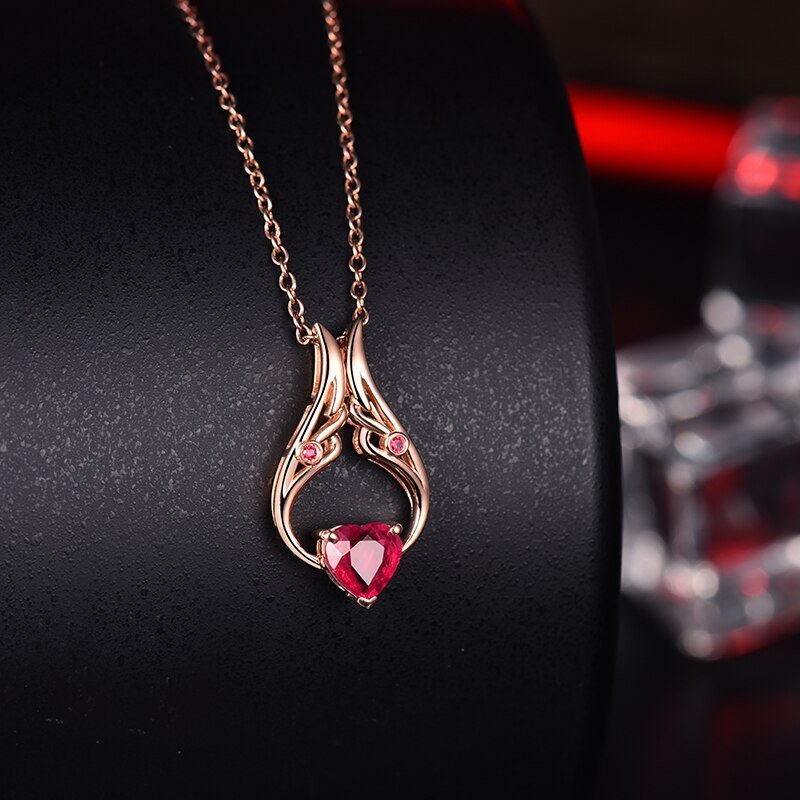18Kt Gold 1.02 ct Ruby Pendant