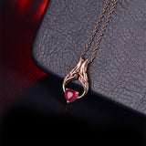 18Kt Gold 1.02 ct Ruby Pendant