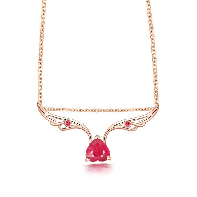 18Kt Gold 1.02 ct Ruby Pendant