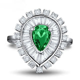 18Kt Gold Diamond 1.02 ct Emerald Ring