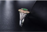 18Kt Gold Diamond 1.20 ct Emerald Ring