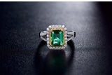 18Kt Gold Diamond 2.00 ct Emerald Ring