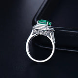 18Kt Gold Diamond 2.56 ct Emerald Ring