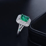 18Kt Gold Diamond 2.56 ct Emerald Ring