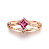 18kt Rose Gold & 0.49 ct Tourmaline Ring