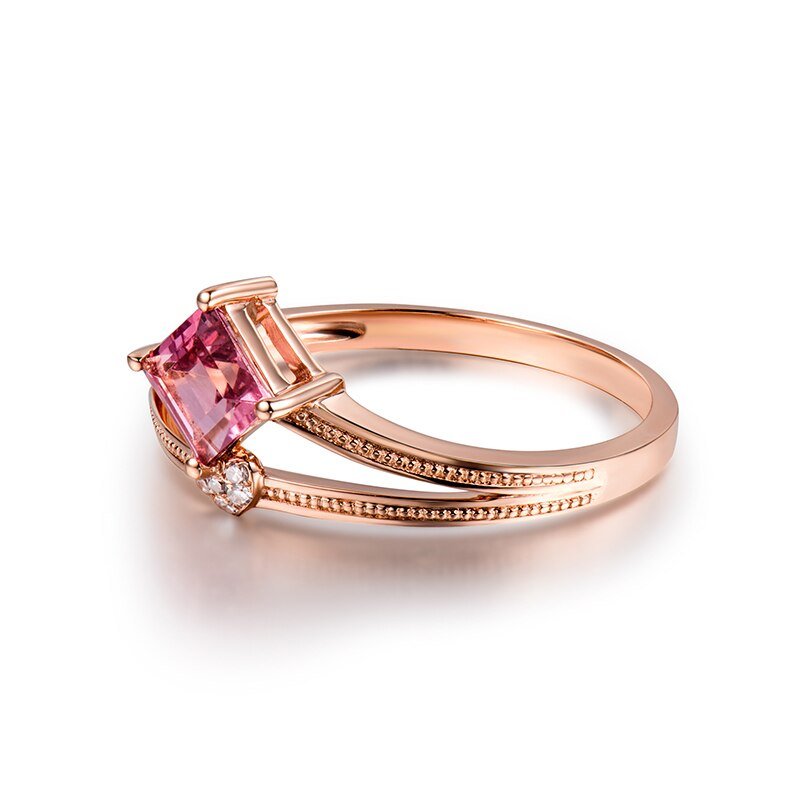 18kt Rose Gold & 0.49 ct Tourmaline Ring