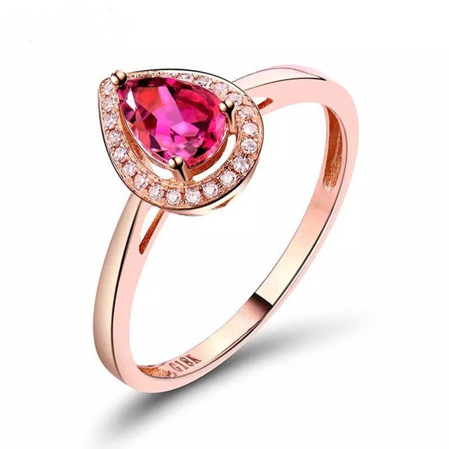 18kt Rose Gold & 0.52 ct Tourmaline Ring