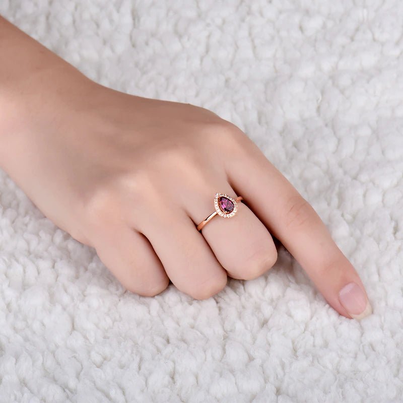18kt Rose Gold & 0.52 ct Tourmaline Ring