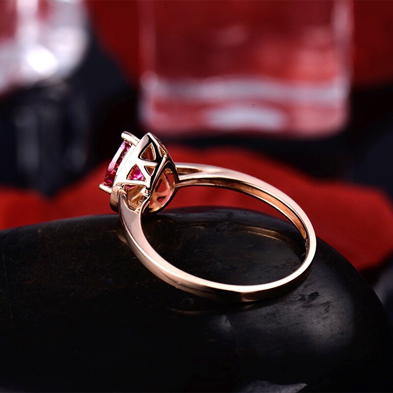 18kt Rose Gold & 0.52 ct Tourmaline Ring